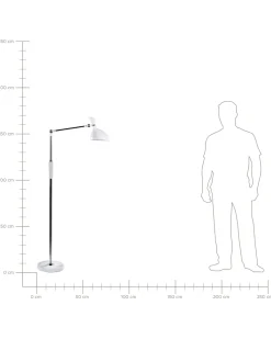 Valaisimet<Beliani Led-Lattiavalaisin Valkoinen Andromeda