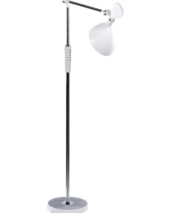 Valaisimet<Beliani Led-Lattiavalaisin Valkoinen Andromeda