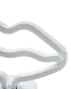 Valaisimet<Beliani Led-Neonvalaisin Huulet Vaaleanpunainen Flora