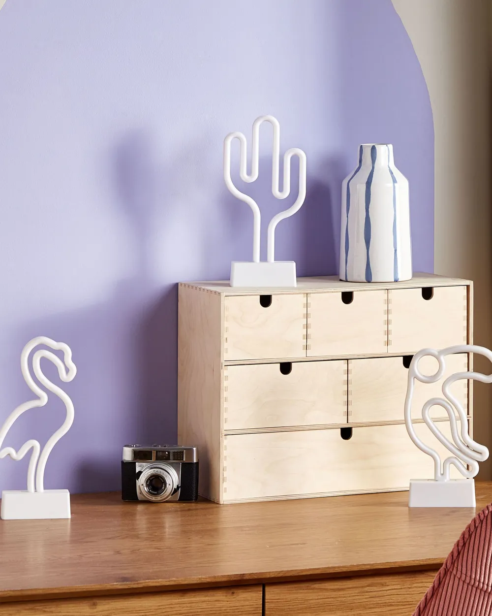 Valaisimet<Beliani Led-Neonvalaisin Monivarinen 3 Kpl Mabel