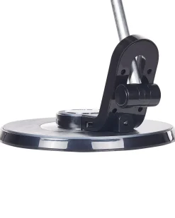 Valaisimet<Beliani Led-Poytavalaisin Alumiini Usb-Portti Hopea/Musta Corvus