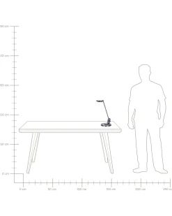 Valaisimet<Beliani Led-Poytavalaisin Alumiini Usb-Portti Hopea/Musta Corvus