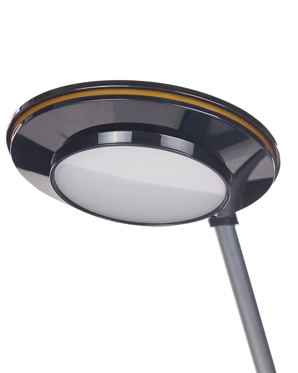 Valaisimet<Beliani Led-Poytavalaisin Alumiini Usb-Portti Hopea/Musta Corvus