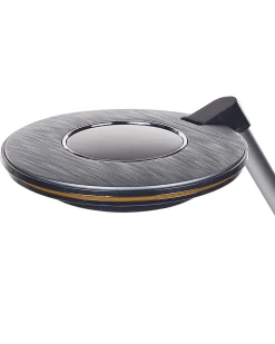 Valaisimet<Beliani Led-Poytavalaisin Alumiini Usb-Portti Hopea/Musta Corvus