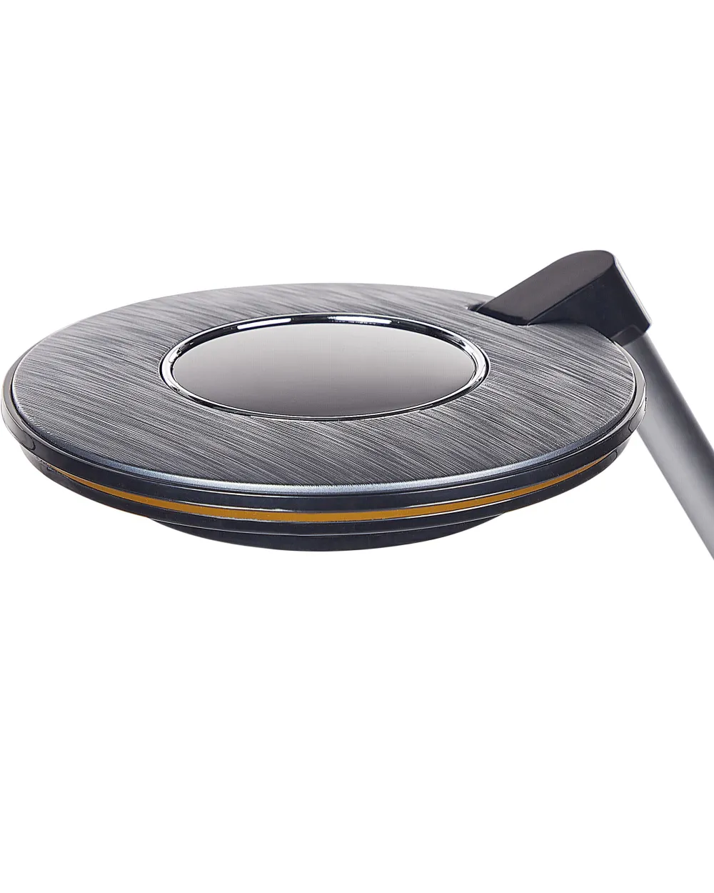 Valaisimet<Beliani Led-Poytavalaisin Alumiini Usb-Portti Hopea/Musta Corvus