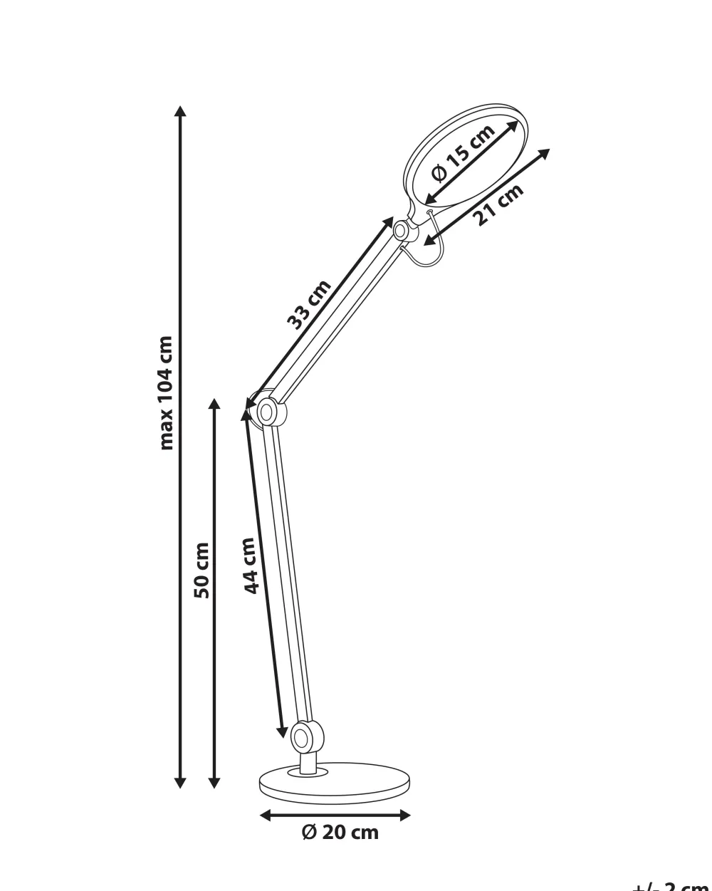 New Beliani Led-Poytavalaisin Alumiini Musta Eridanus
