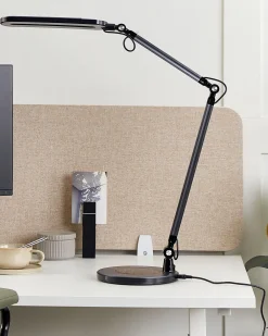 Valaisimet<Beliani Led-Poytavalaisin Alumiini Musta Grus