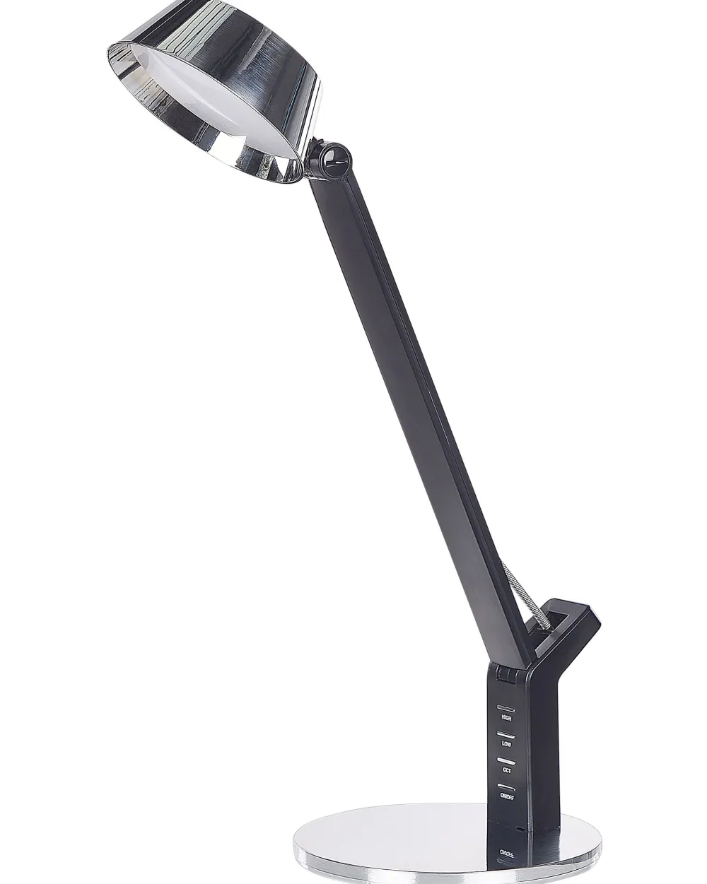 Valaisimet<Beliani Led-Poytavalaisin Usb-Portti Hopea Chamaeleon