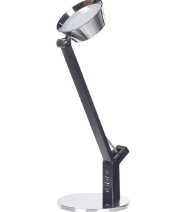 Valaisimet<Beliani Led-Poytavalaisin Usb-Portti Hopea Chamaeleon