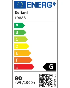 Store Beliani Led-Riippuvalaisin 4 Polttimoa Teras Musta Calao