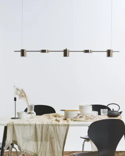 Valaisimet<Beliani Led-Riippuvalaisin 5 Polttimoa Alumiini Messinki Sestra