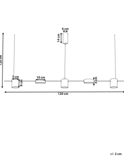 Valaisimet<Beliani Led-Riippuvalaisin 5 Polttimoa Alumiini Messinki Sestra