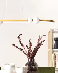 Sale Beliani Led-Riippuvalaisin Alumiini Kulta Feale