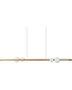 Sale Beliani Led-Riippuvalaisin Alumiini Kulta Feale