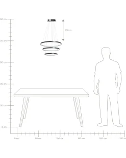Best Beliani Led-Riippuvalaisin Alumiini Musta Atrek