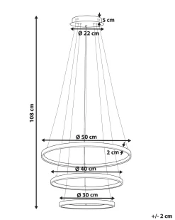 Best Beliani Led-Riippuvalaisin Alumiini Musta Atrek