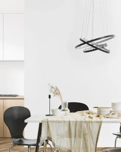 Best Beliani Led-Riippuvalaisin Alumiini Musta Atrek