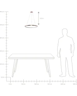 Fashion Beliani Led-Riippuvalaisin Alumiini Ruusukulta Jordan