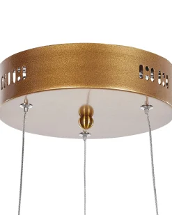 Valaisimet<Beliani Led-Riippuvalaisin Alumiini Kulta Wanli