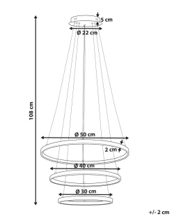 Cheap Beliani Led-Riippuvalaisin Alumiini Ruusukulta Atrek