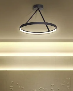 Shop Beliani Led-Riippuvalaisin Teras Musta Agno