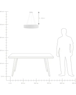 Valaisimet<Beliani Led-Riippuvalaisin Teras Valkoinen Balili