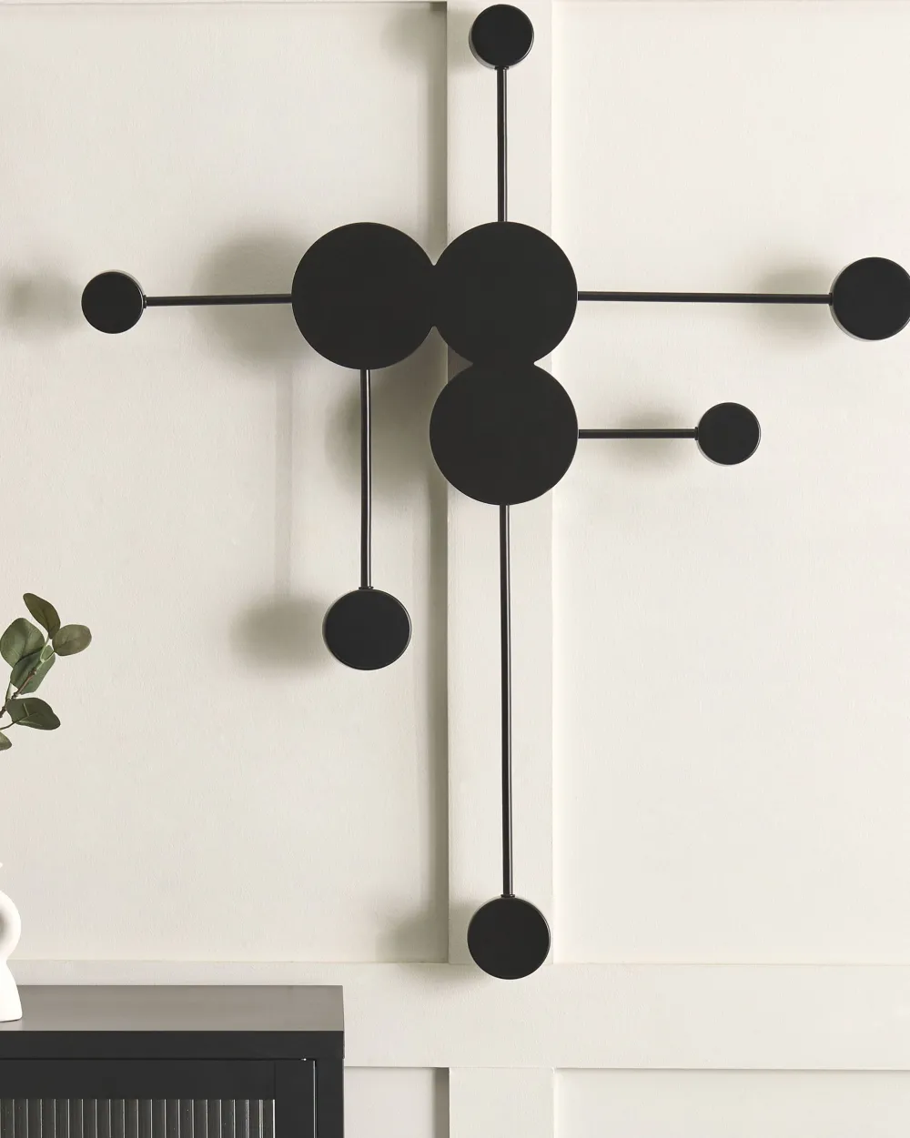 Valaisimet<Beliani Led-Seinavalaisin 6 Polttimoa Metalli Musta Mariato