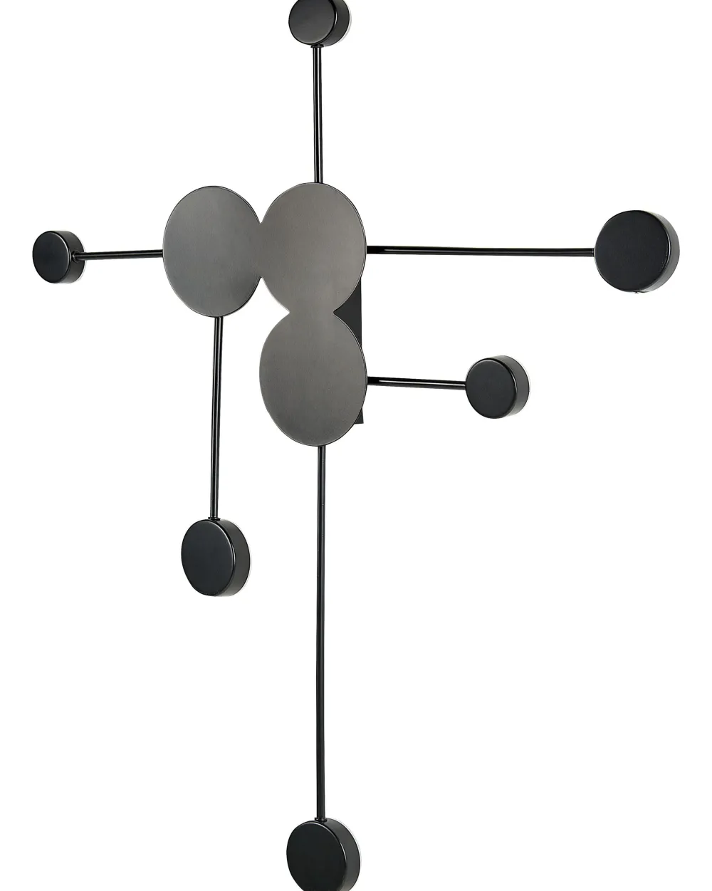 Valaisimet<Beliani Led-Seinavalaisin 6 Polttimoa Metalli Musta Mariato