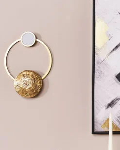 Valaisimet<Beliani Led-Seinavalaisin Metalli Kulta Ponuga