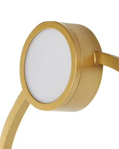 Valaisimet<Beliani Led-Seinavalaisin Metalli Kulta Ponuga