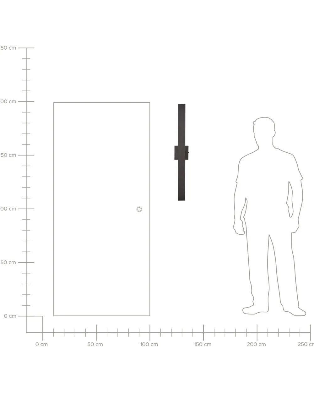 Valaisimet<Beliani Led-Ulkoseinavalaisin Musta Melgam