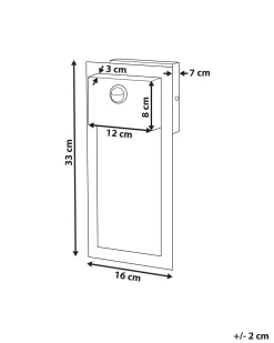 Clearance Beliani Led-Ulkoseinavalaisin Rauta Musta Elliot