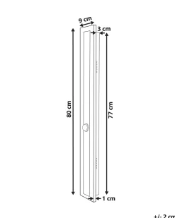 Fashion Beliani Led-Ulkoseinavalaisin Teras Kulta 80 Cm Rosalie