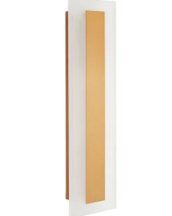 Valaisimet<Beliani Led-Ulkoseinavalaisin Teras Kulta 30 Cm Rosalie