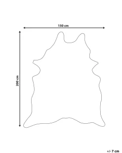 Matot<Beliani Lehman Tekotalja Valkoinen/Ruskea 150 X 200 Cm Bogong