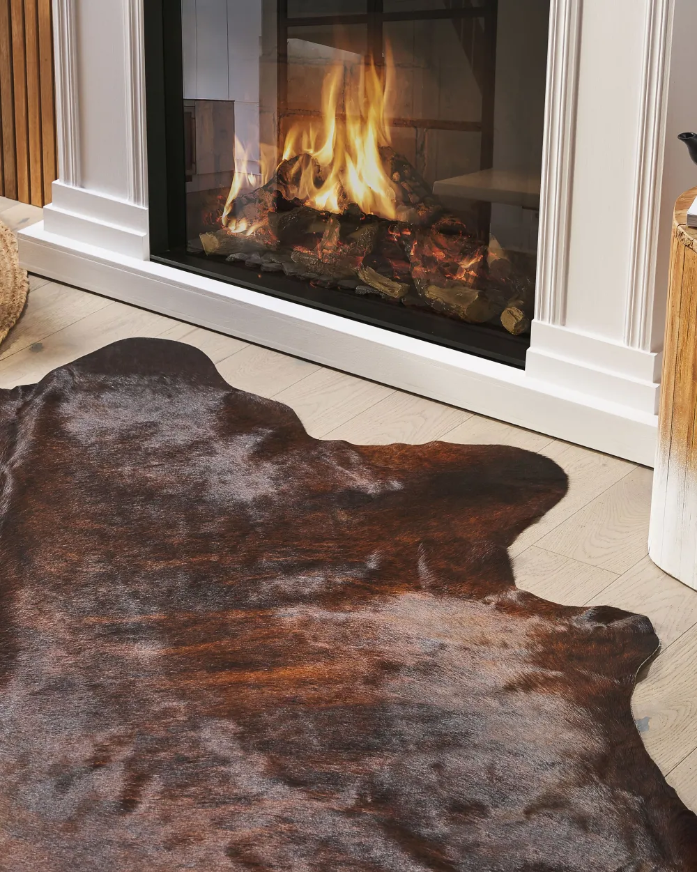 Matot<Beliani Lehmantalja Tummanruskea 3-4 M² Nasqu