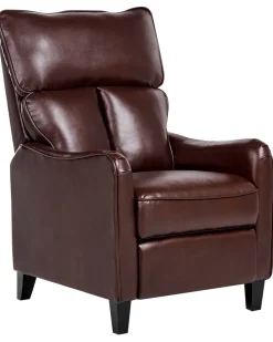 Cheap Beliani Lepotuoli Keinonahkainen Ruskea Royston