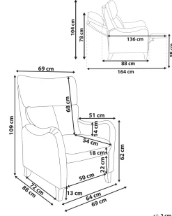 Cheap Beliani Lepotuoli Keinonahkainen Ruskea Royston