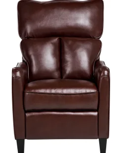 Cheap Beliani Lepotuoli Keinonahkainen Ruskea Royston