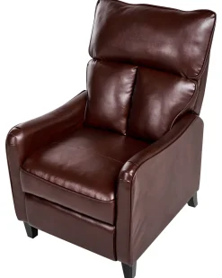 Cheap Beliani Lepotuoli Keinonahkainen Ruskea Royston