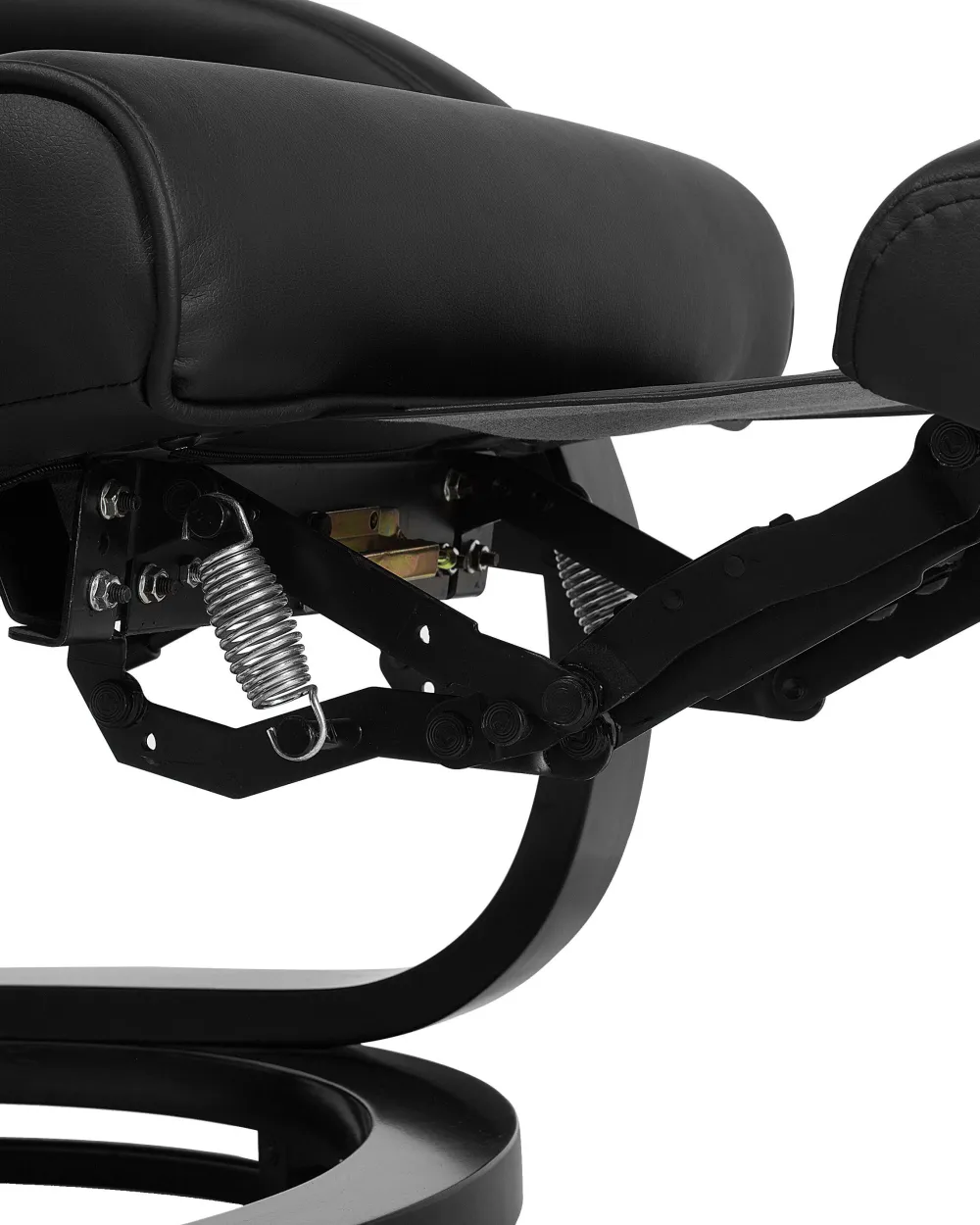 Nojatuolit<Beliani Lepotuoli Keinonahkainen Musta Might