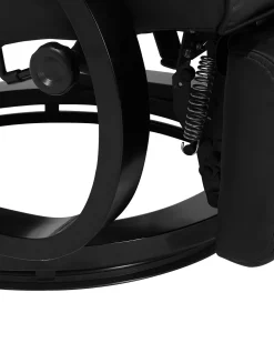 Nojatuolit<Beliani Lepotuoli Keinonahkainen Musta Might