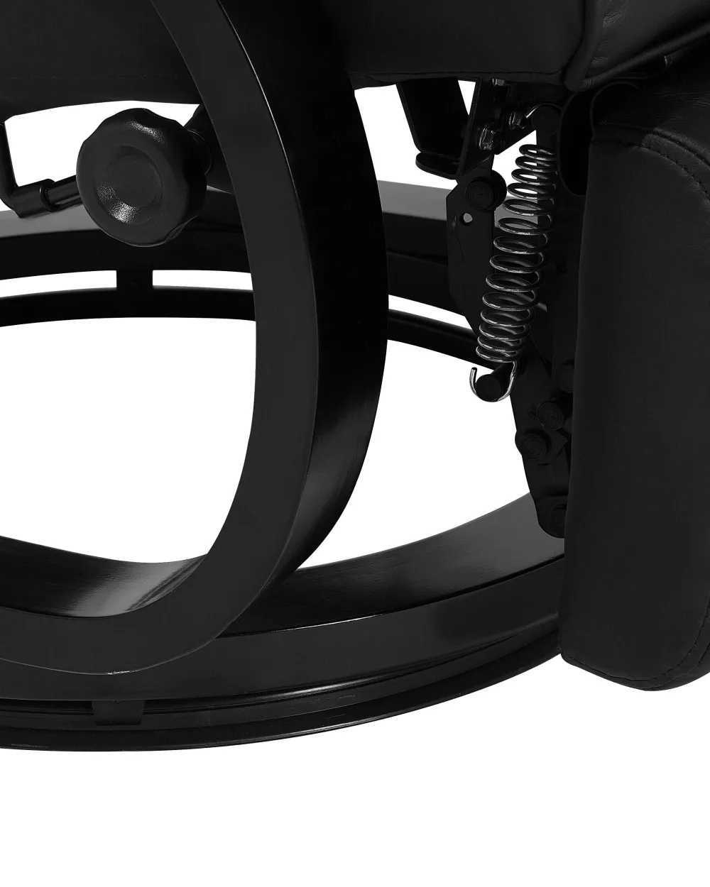 Nojatuolit<Beliani Lepotuoli Keinonahkainen Musta Might