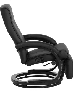 Nojatuolit<Beliani Lepotuoli Keinonahkainen Musta Might