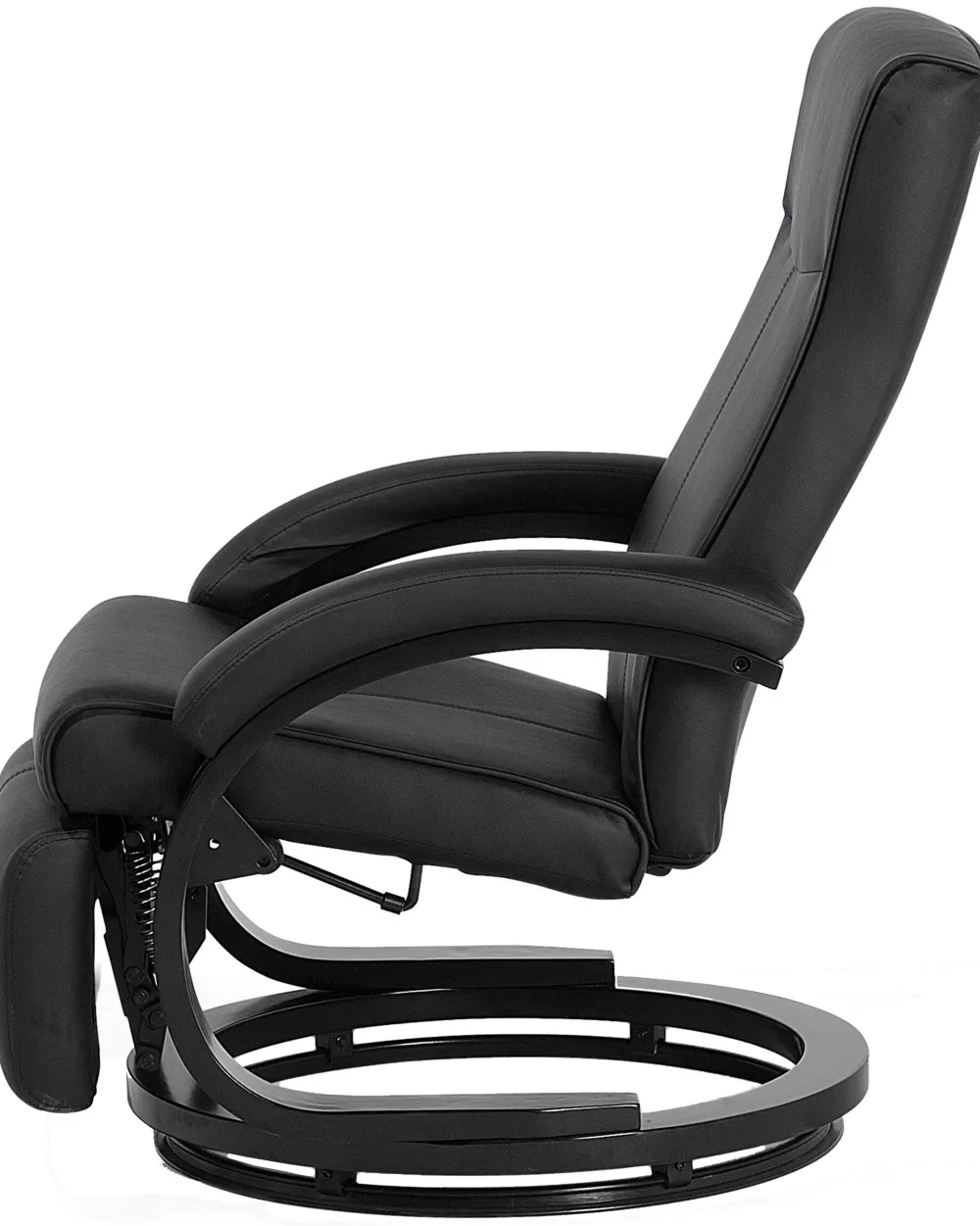 Nojatuolit<Beliani Lepotuoli Keinonahkainen Musta Might