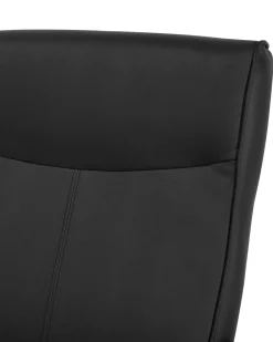 Nojatuolit<Beliani Lepotuoli Keinonahkainen Musta Might