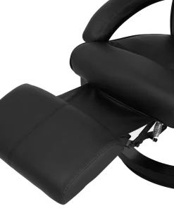 Nojatuolit<Beliani Lepotuoli Keinonahkainen Musta Might