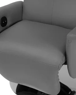 Fashion Beliani Lepotuoli Keinonahkainen Harmaa Prime