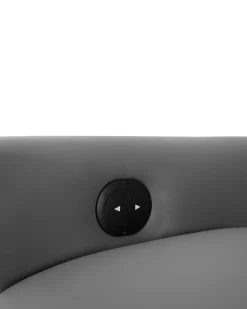 Fashion Beliani Lepotuoli Keinonahkainen Harmaa Prime