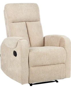 Nojatuolit<Beliani Lepotuoli Led-Valoilla Ja Usb-Portilla Beige Somero